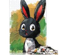 Curious Bunny Look Jigsaw Puzzles Puzzles for Adults Kids. 1000 Pieces Great Gifts Challenge Toy Educational Games Home Decoration for Educational Games Gifts 1000pcs (38x26cm)