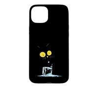 Curious Cat with Ice Cube Case for iPhone 15 Plus