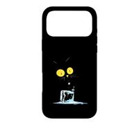 Curious Cat with Ice Cube Case for iPhone 17 Pro Max
