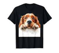 Curious Cocker Spaniel Dog Peeking Puppy T-Shirt
