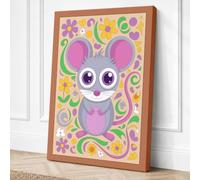 Curious Creature Eclectic Canvas Wall Art Print 18x12 Inch
