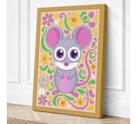 Curious Creature Eclectic Canvas Wall Art Print 24x16 Inch