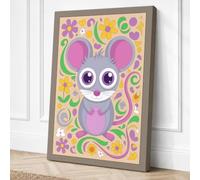 Curious Creature Eclectic Canvas Wall Art Print 24x16 Inch