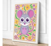Curious Creature Eclectic Canvas Wall Art Print 30x20 Inch