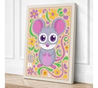 Curious Creature Eclectic Canvas Wall Art Print 36x24 Inch