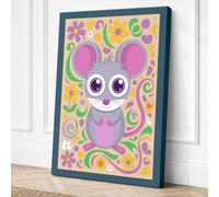Curious Creature Eclectic Canvas Wall Art Print 36x24 Inch