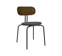 Curious Dining Chair Smoked Oak/ Black/Quantum Blue