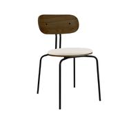 Curious Dining Chair Smoked Oak/ Black/Teddy White