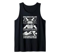 Curious Enough to Take It Apart Hide Extra Parts Mechanic Tank Top