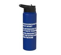 Curious Enough to Take It Apart Skilled to Fix It Car Lover Stainless Steel Insulated Water Bottle