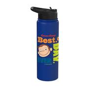 Curious George Best Day Ever Patch Stainless Steel Insulated Water Bottle