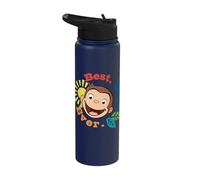 Curious George Best Day Ever Smile Stainless Steel Insulated Water Bottle