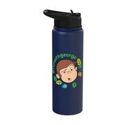 Curious George Fun with George Springtime Stainless Steel Insulated Water Bottle