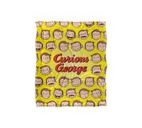 Curious George Heads Silky Touch Super Soft Throw Blanket 152 X 127 cm in White Curious George White 152 X 127 cm