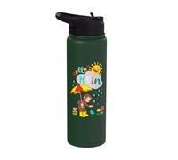 Curious George Hello Rain Spring Fun Stainless Steel Insulated Water Bottle