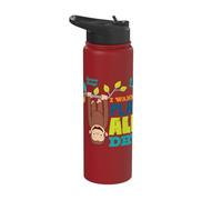 Curious George I Wanna Play All Day Stainless Steel Insulated Water Bottle