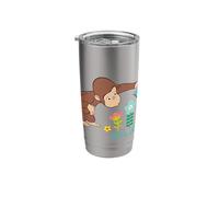 Curious George Lets Be Curious Spring Flowers Stainless Steel Insulated Tumbler