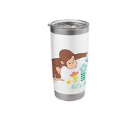 Curious George Lets Be Curious Spring Flowers Stainless Steel Insulated Tumbler