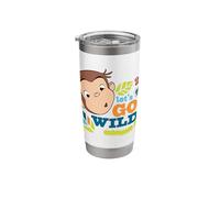 Curious George Lets Go Wild Stainless Steel Insulated Tumbler