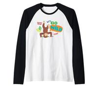 Curious George Lets Go Wild Upside Down Raglan Baseball Tee