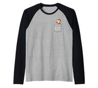 Curious George Peaceful Spring Faux Pocket Raglan Baseball Tee