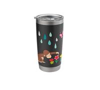 Curious George Rainbows and Flowers Spring Fun Stainless Steel Insulated Tumbler
