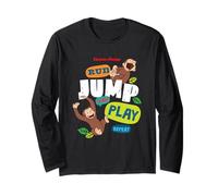 Curious George Run Jump Play Repeat Long Sleeve T-Shirt