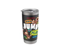 Curious George Run Jump Play Repeat Stainless Steel Insulated Tumbler