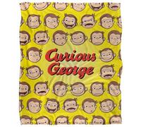 Curious George Silky Heads Supersoft Blanket Multicoloured (One Size)