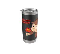 Curious George Spring Flower Fun Stainless Steel Insulated Tumbler