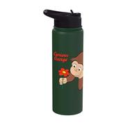 Curious George Spring Flower Fun Stainless Steel Insulated Water Bottle