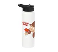 Curious George Spring Flower Fun Stainless Steel Insulated Water Bottle