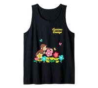Curious George Spring Flower Garden Fun Tank Top