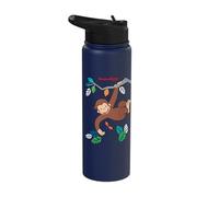 Curious George Spring Swing Adventure Stainless Steel Insulated Water Bottle