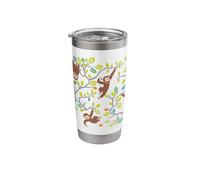 Curious George Spring Tree Climb All Over Print Stainless Steel Insulated Tumbler