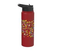 Curious George Spring Tree Climb All Over Print Stainless Steel Insulated Water Bottle