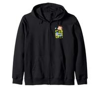 Curious George Springtime Faux Pocket Peek Zip Hoodie
