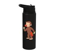 Curious George Stop and Smell The Flowers Stainless Steel Insulated Water Bottle