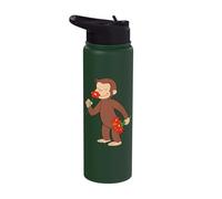 Curious George Stop and Smell The Flowers Stainless Steel Insulated Water Bottle