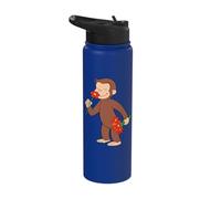 Curious George Stop and Smell The Flowers Stainless Steel Insulated Water Bottle