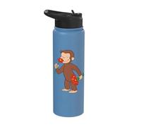 Curious George Stop and Smell The Flowers Stainless Steel Insulated Water Bottle
