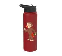 Curious George Stop and Smell The Flowers Stainless Steel Insulated Water Bottle