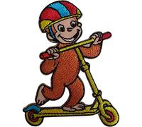 Curious George The Monkey Patch Embroidered Badge Iron Sew On Clothes Jacket Bag