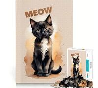 Curious Kitten Jigsaw Puzzle1000 Pieces Brain Think Stress Relief Play Fun Challenge Art Display (50x75cm)