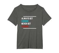 Curious not Furious t Shirt Mental Health Statement Anger T-Shirt, Women's Plus, Asphalt Grey, 1X
