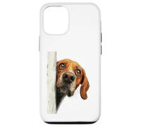 Curious Peeking Hound Dog Art Case for iPhone 12/12 Pro