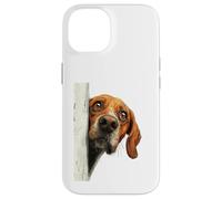 Curious Peeking Hound Dog Art Case for iPhone 14