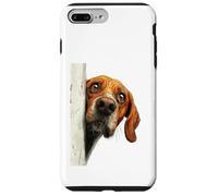 Curious Peeking Hound Dog Art Case for iPhone 7 Plus/8 Plus