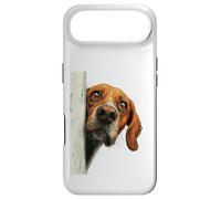 Curious Peeking Hound Dog Art Case for iPhone Air