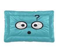 Curious Question Look Washable Dog Bed Mat Soft Anti-Slip for Large Jumbo Medium Small Dogs 36" x 24"